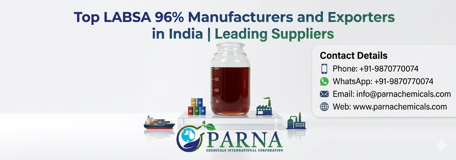 Top LABSA 96% Manufacturers and Exporters from India